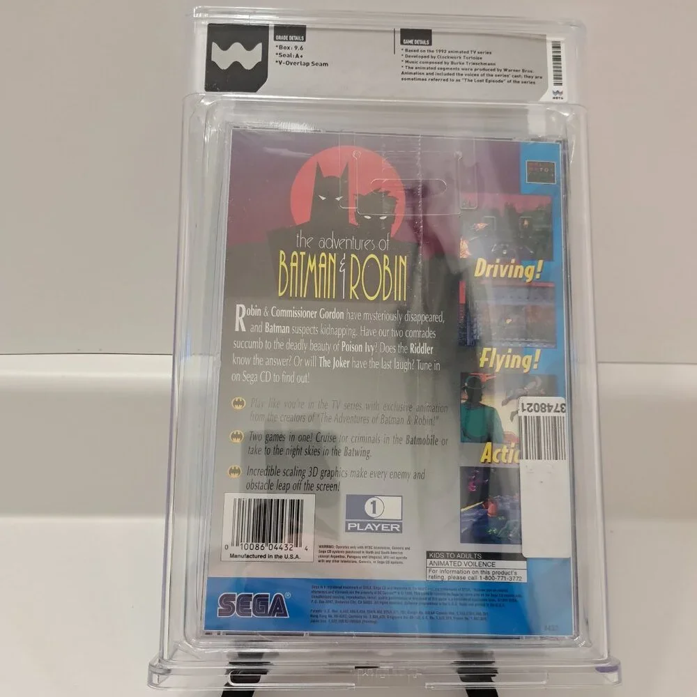 Adventures Of Batman & Robin (Sega CD) WATA 9.6 A++ NEW Factory Sealed MINT!